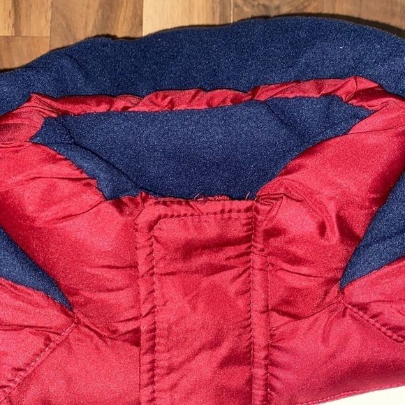 CB Sport Merlot/White/Navy Fleece Puffer Jacket - Picture 6 of 10